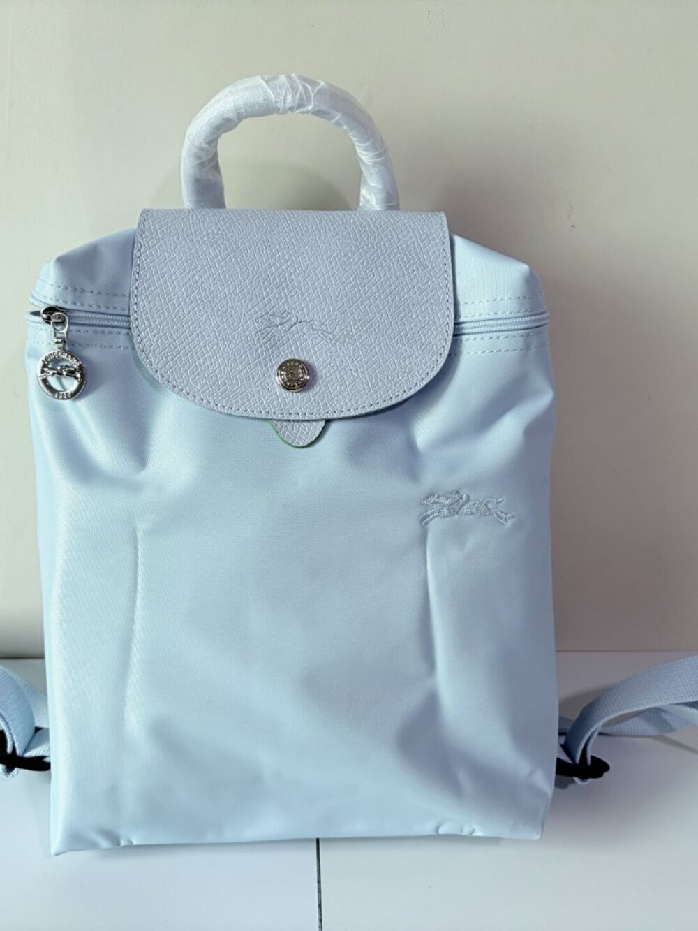 ✨ Longchamp Le Pliage Light Blue Backpack - Picture 2 of 6